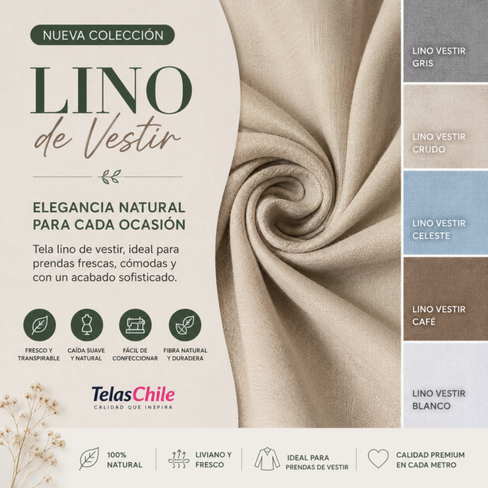 Tela lino de vestir