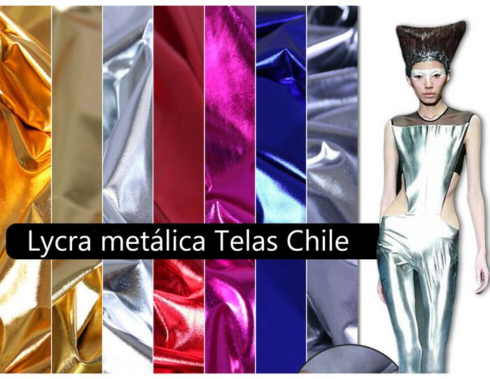 tela lycra metalica telas chile