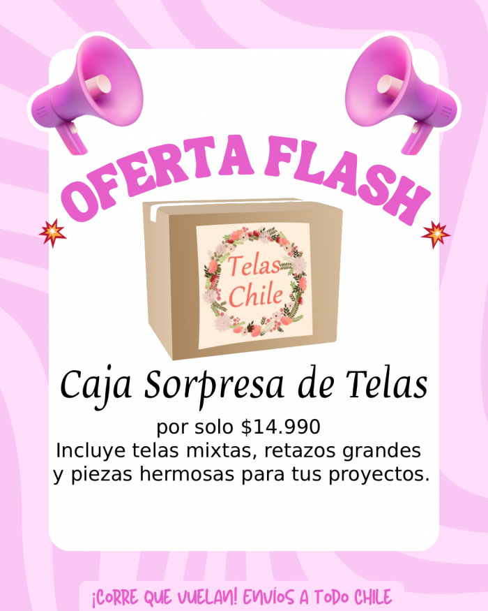 oferta cajas telas Chile