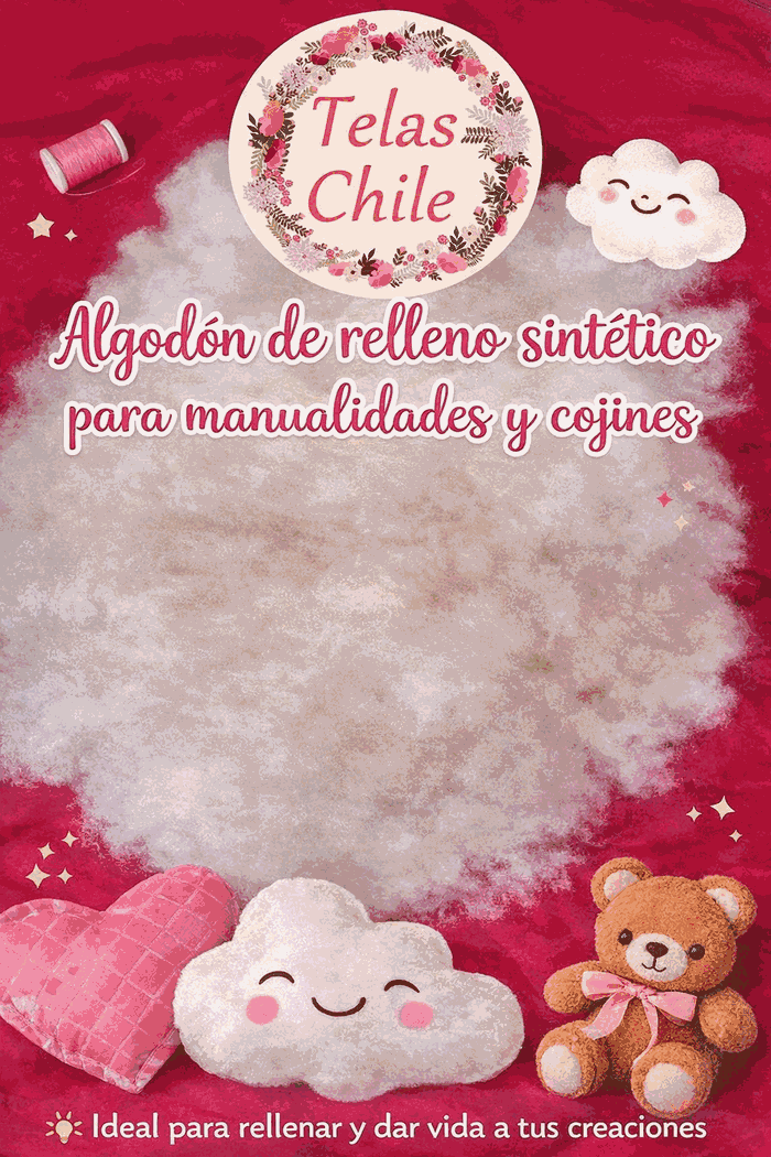 algodon de relleno telas chile manualidades