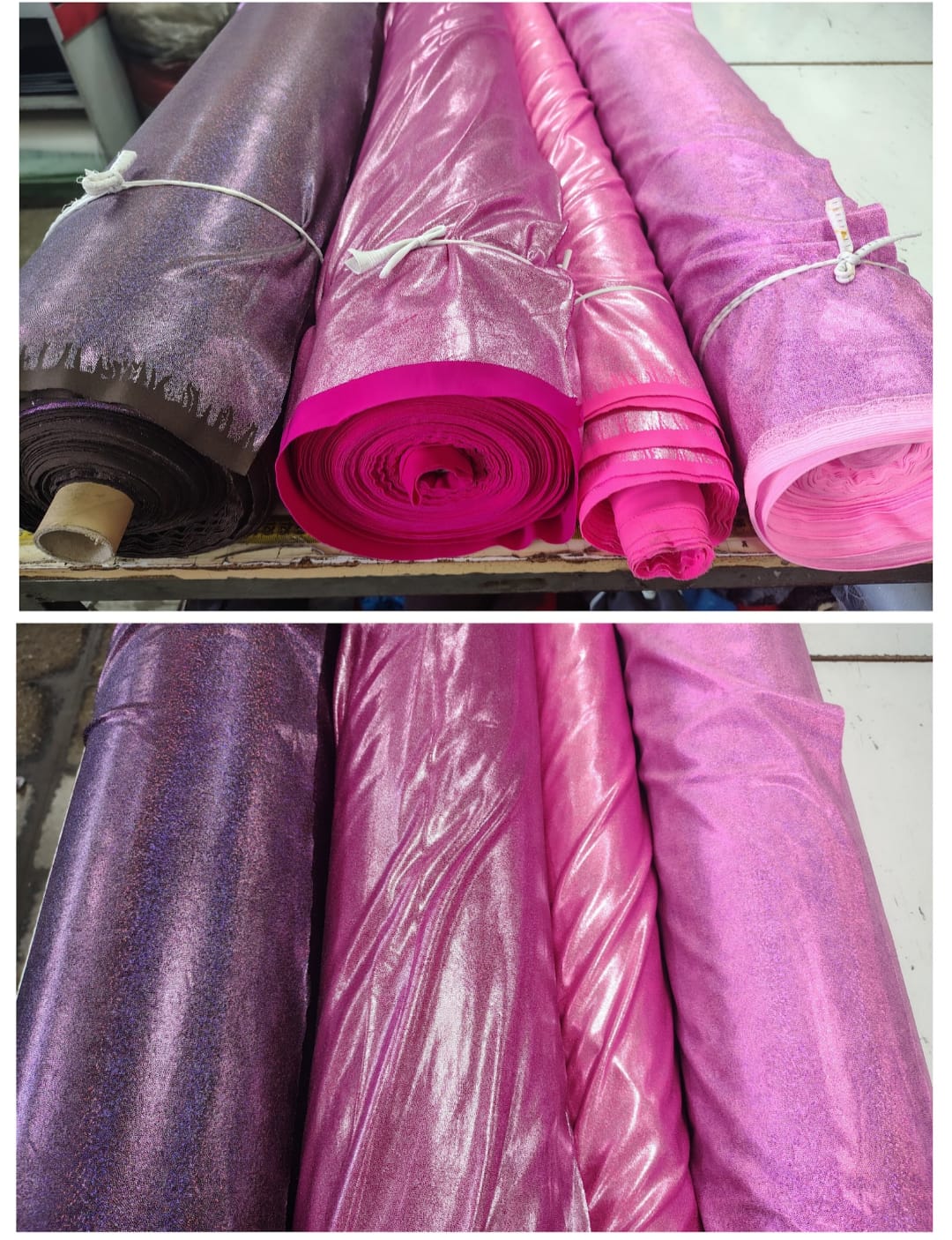 lycra lame brillante diseño 7 por metro Telas Chile