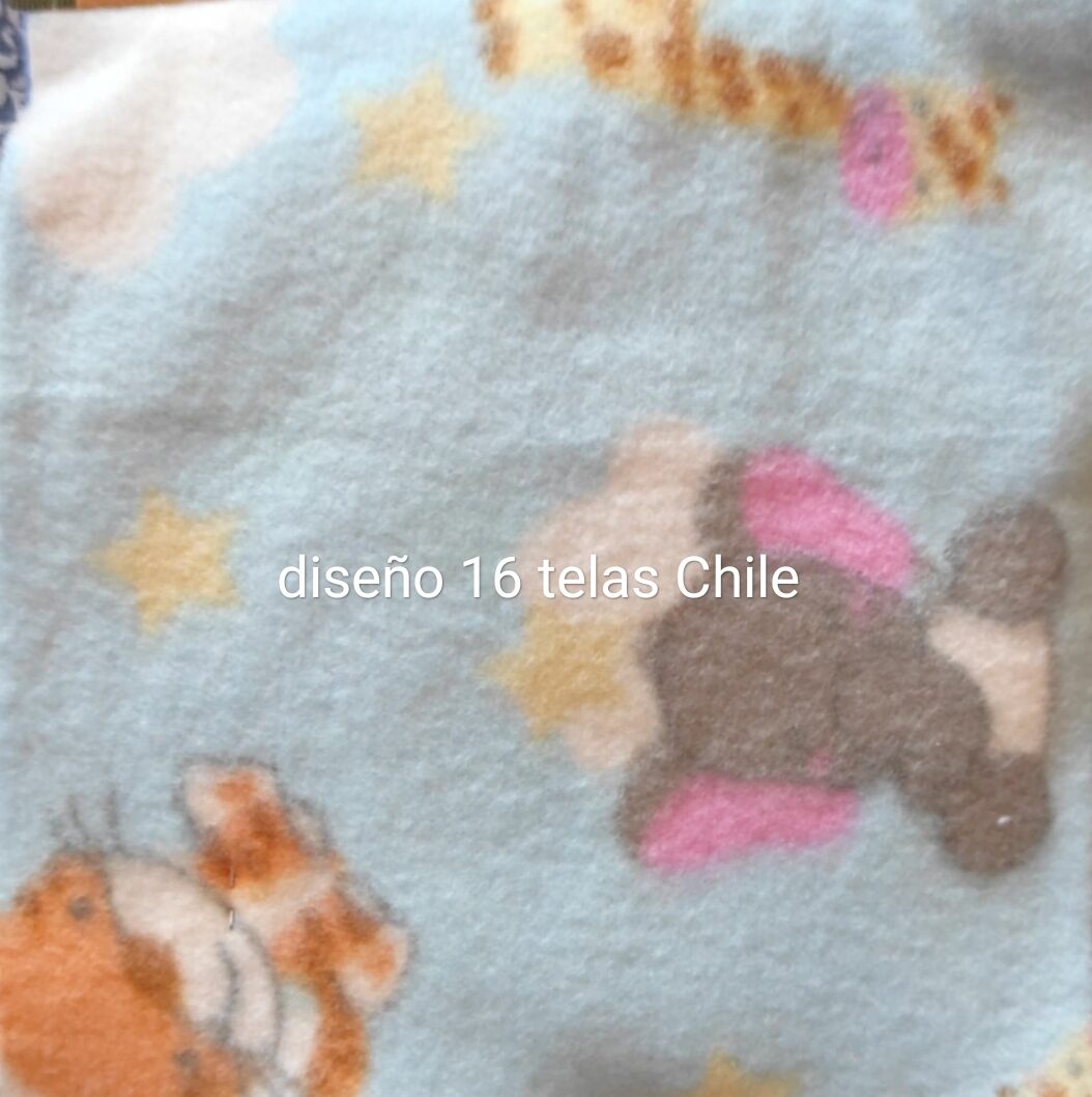 tela polar estampada diseño 16 por metro Telas Chile