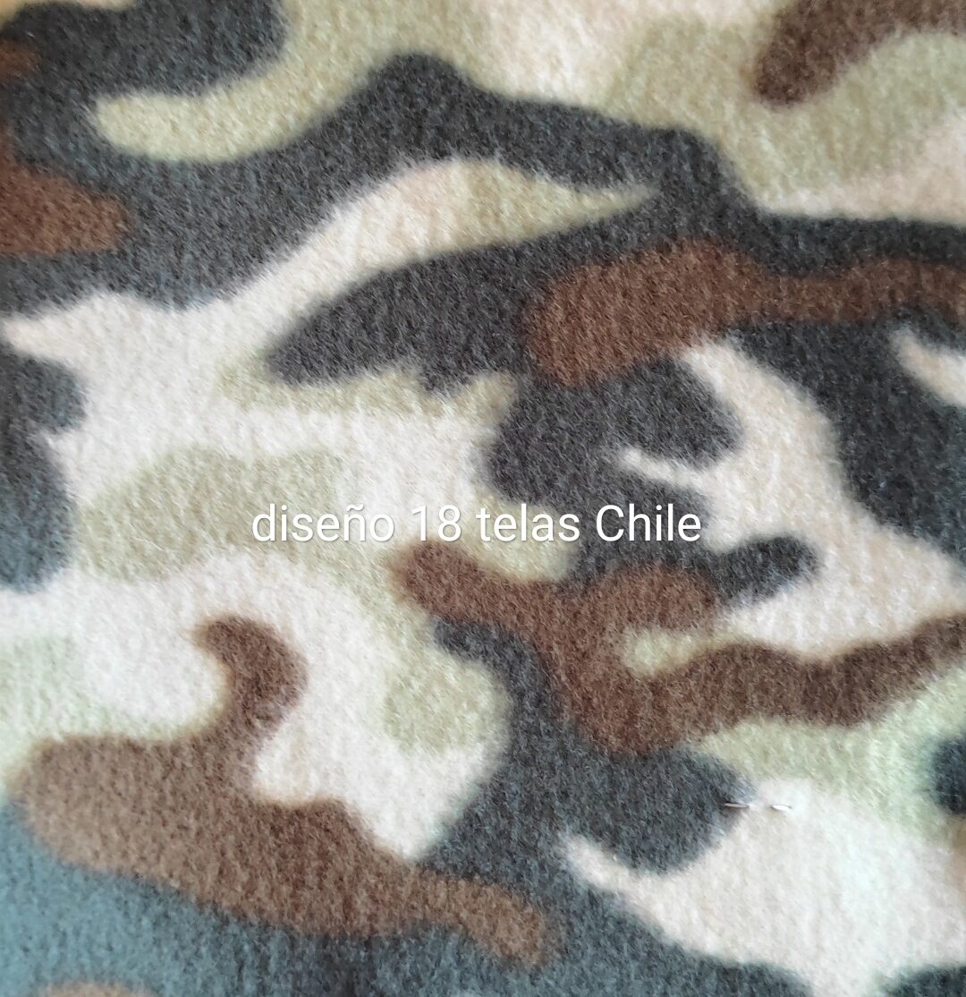 tela polar estampada diseño 18 por metro Telas Chile