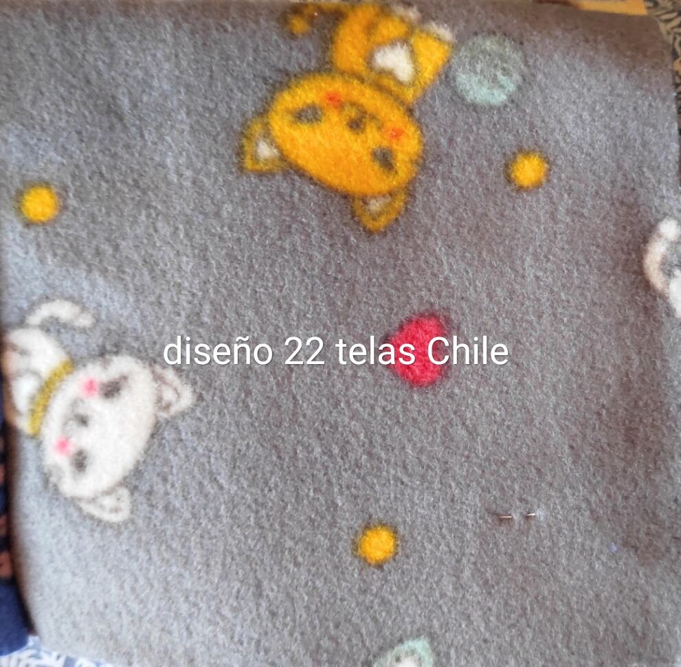 tela polar estampada diseño 22 por metro Telas Chile