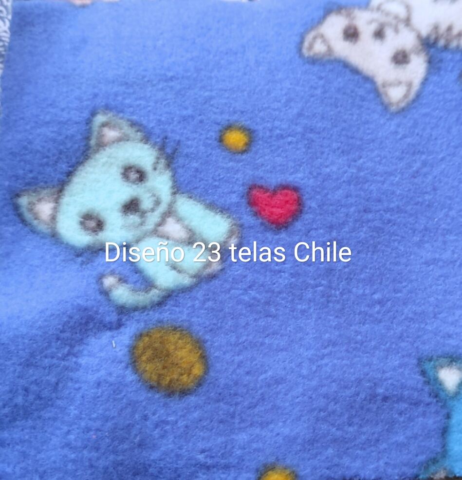 tela polar estampada diseño 23 por metro Telas Chile