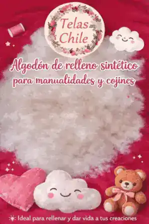 algodon de relleno telas chile manualidades